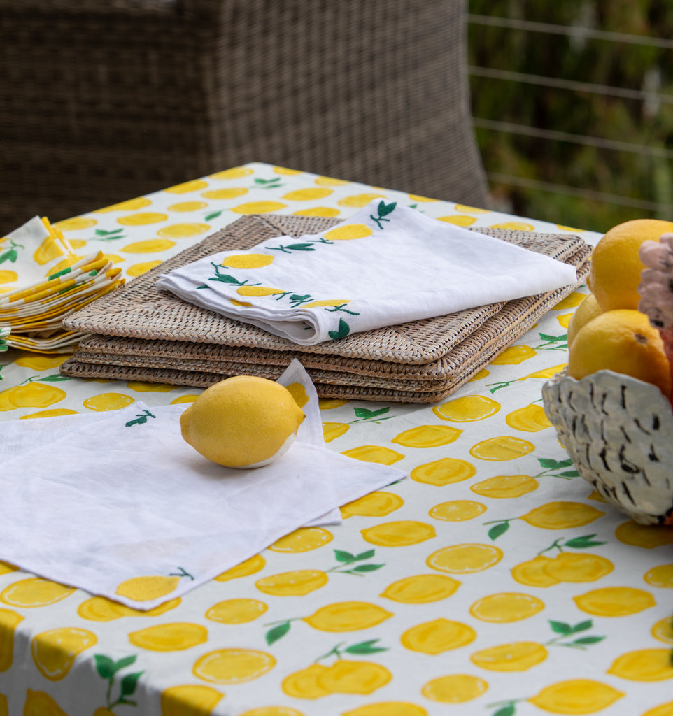 Lemons Cocktail Napkin Set