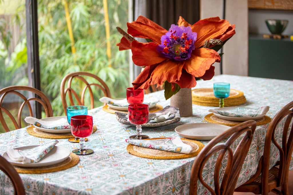 Tile Print Tablecloth