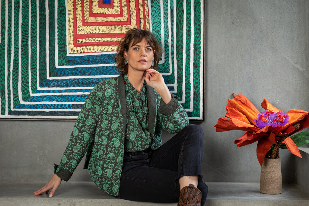 Paisley Leaf Quilt Jacket - SALE