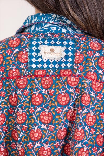 Patched Floral Shirt