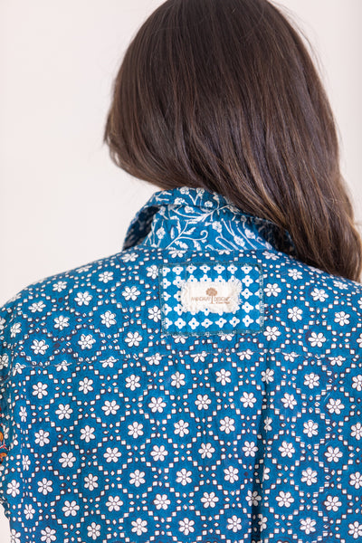 Patched Floral Classic Shirt