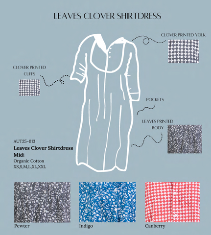 Leaves Clover Shirtdress
