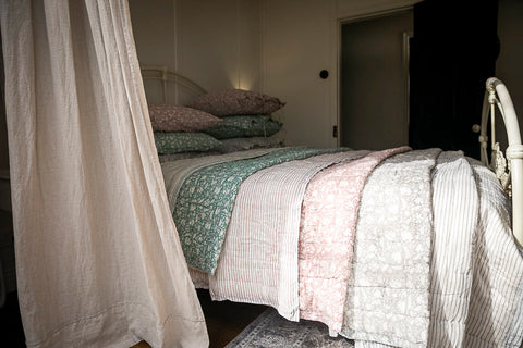 Trellis Flowers Duvet Cover Queen - SALE