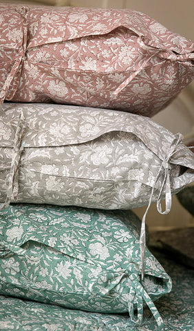 Trellis Flowers Euro Pillow Set - SALE