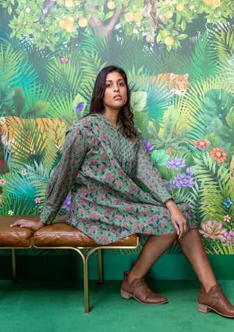 Art Deco Oversized Shirtdress -SALE