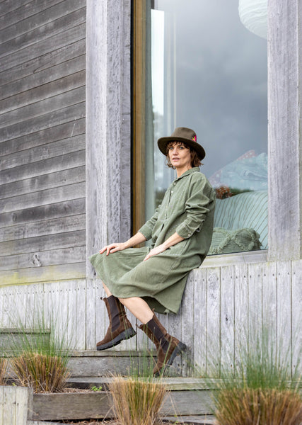 Cord Garden Shirtdress - Midi