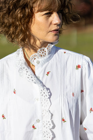 Floral Ditsy Emb Shirt