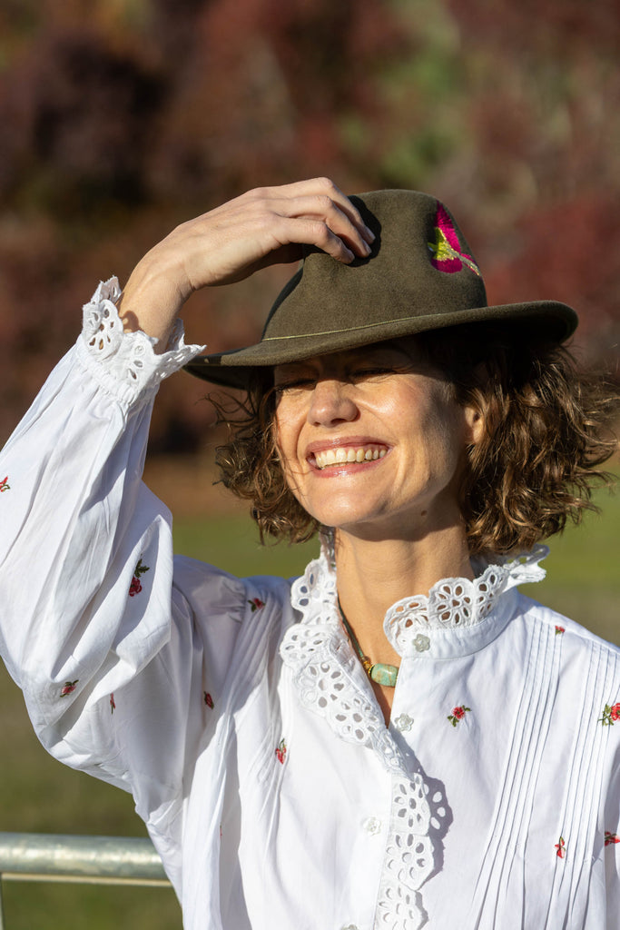 Floral Ditsy Emb Shirt