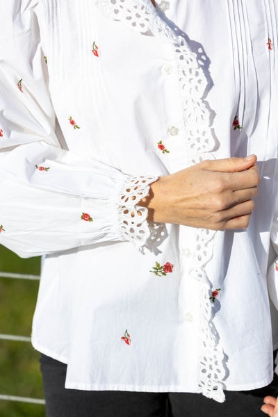 Floral Ditsy Emb Shirt