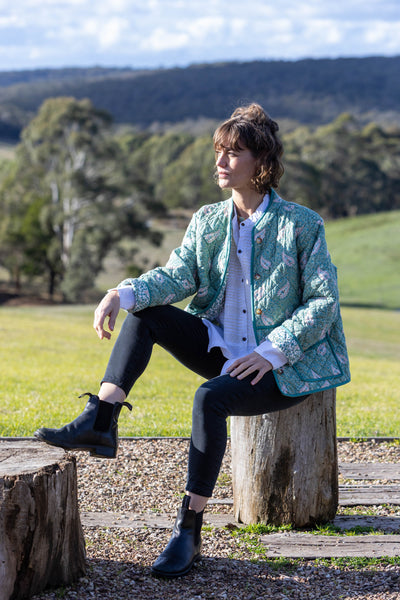 Flower Paisley Quilt Jacket - SAMPLE SALE