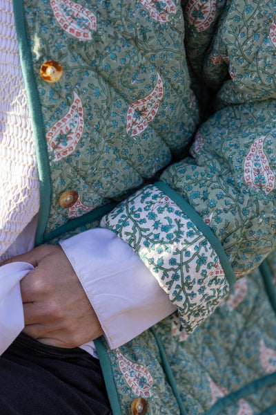 Flower Paisley Quilt Jacket - SAMPLE SALE