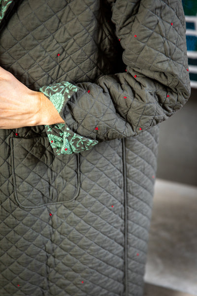 Paisley Leaf Quilt Coat