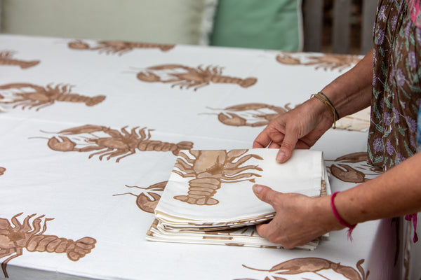 Big Lobster Napkin Set