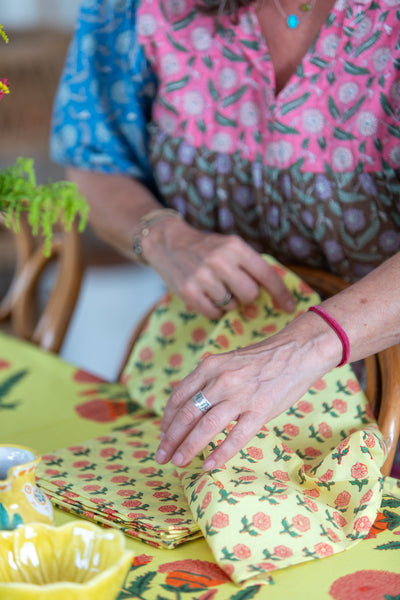 Small Marigold Napkin Set