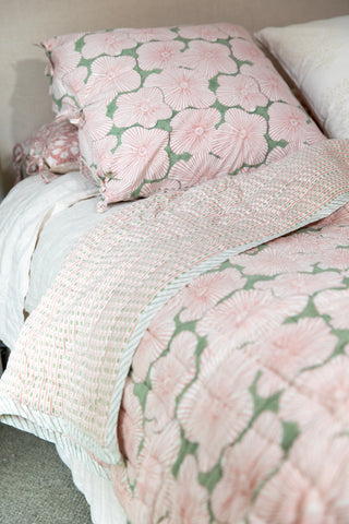 Stripe Hibiscus Quilt - QUILT SALE