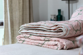 Stripe Hibiscus Quilt - QUILT SALE