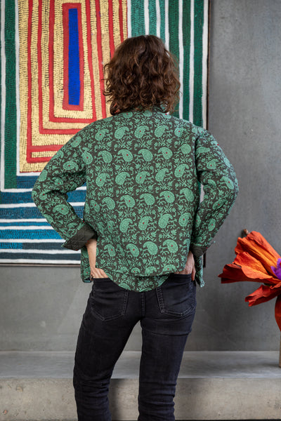 Paisley Leaf Quilt Jacket