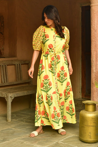 Big Marigold Palazzo Pant