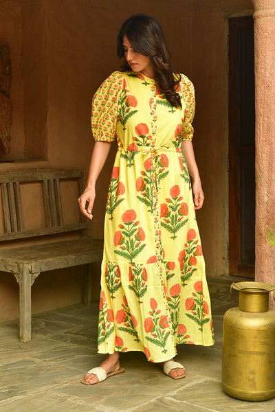 Big Marigold Palazzo Pant