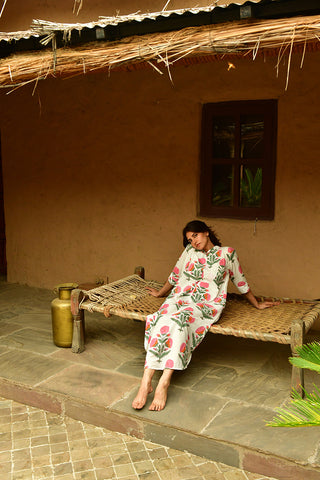Big Marigold Shirtdress Maxi