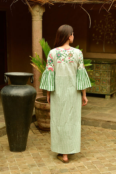 Suzani Stripe Cocktails Maxi