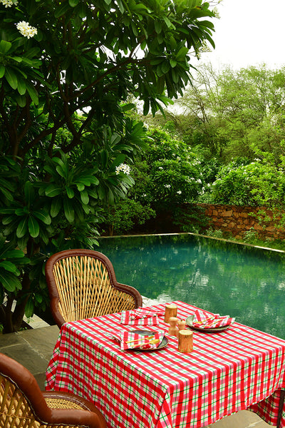 Calypso Check Tablecloth