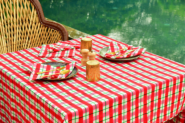 Calypso Check Tablecloth