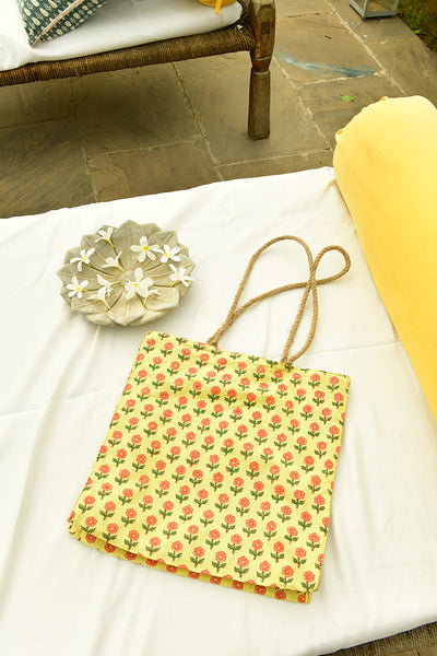 Small Marigold Jute Bag