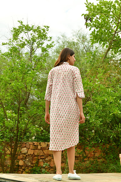 Small Marigold Shirtdress Midi