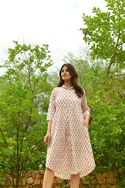 Small Marigold Shirtdress Midi