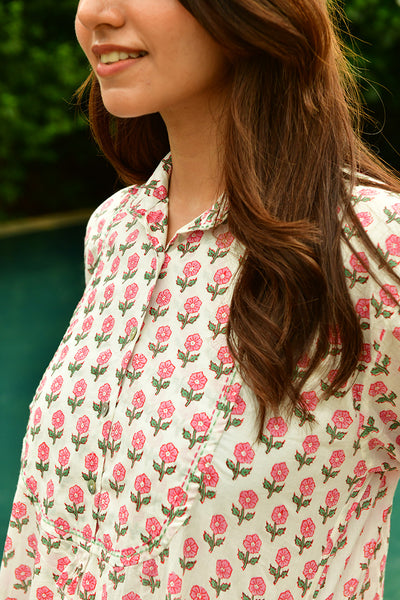 Small Marigold Shirtdress Midi