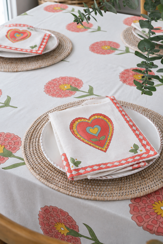 Big Happy Heart Napkin Set