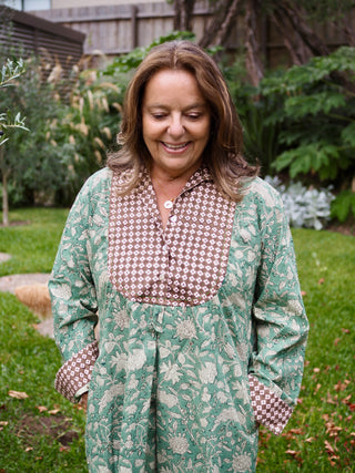 Bella Floral Shirtdress Midi - SAMPLE SALE