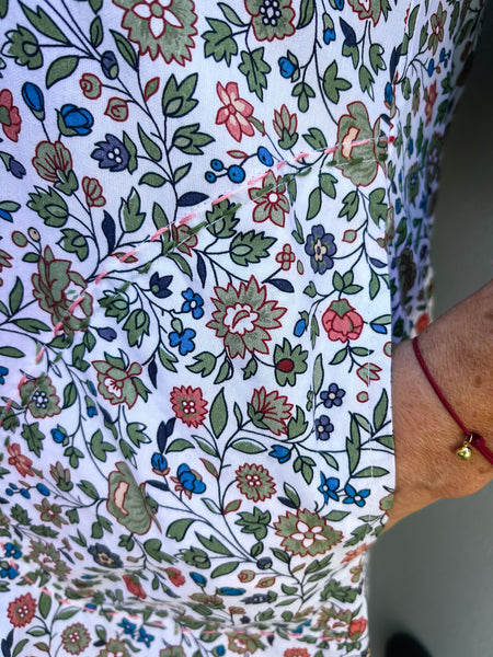 Vintage Floral Shirtdress - Maxi