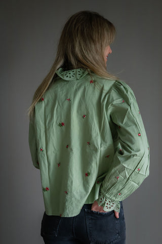 Floral Ditsy Emb Shirt