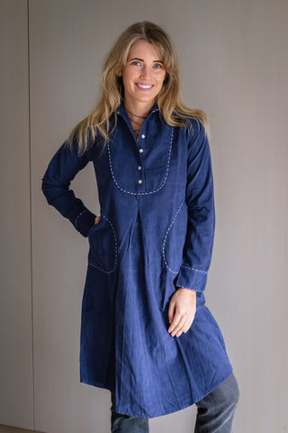 Cord Garden Shirtdress - Midi