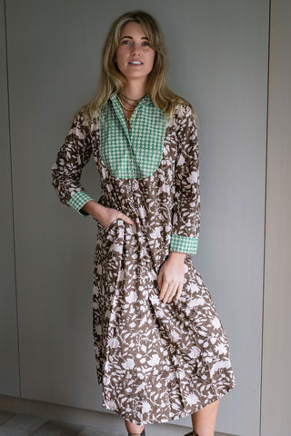 Bella Floral Shirtdress Maxi