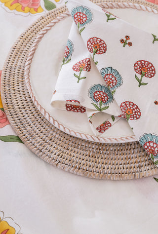 Small Happy Poppy Napkin Set