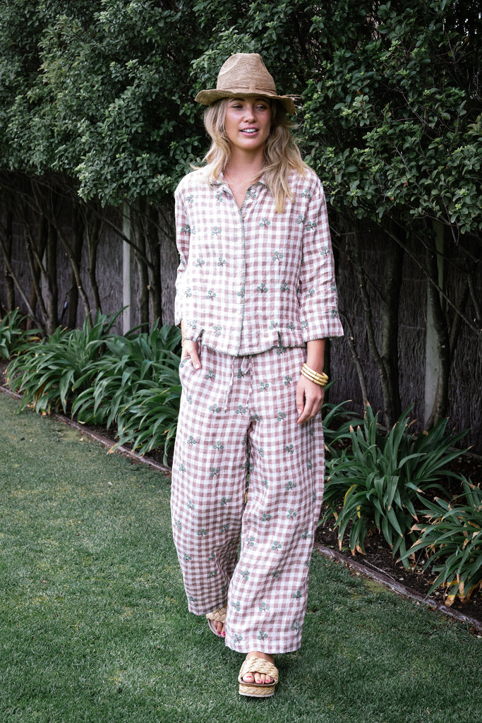 Keaton Gingham Pant