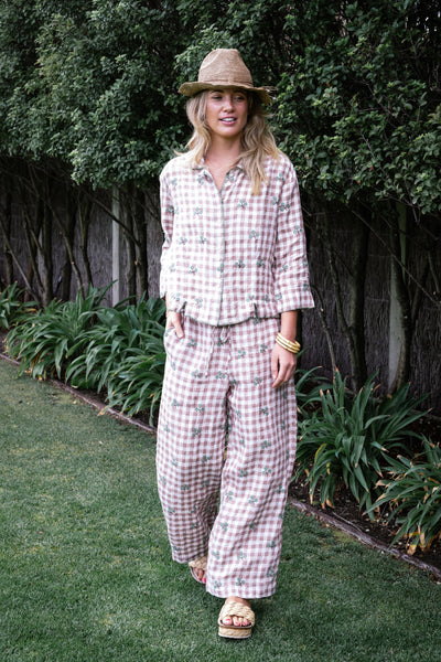 Keaton Gingham Pant