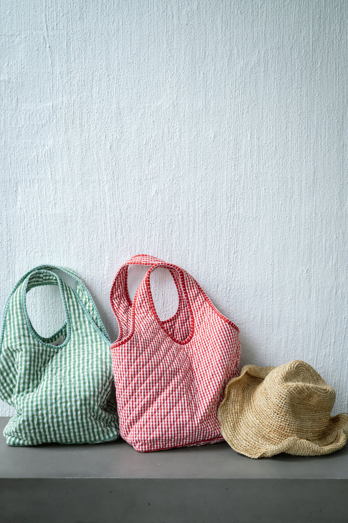 Hamptons Quilt Gingham Bag