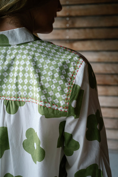 Poppy Flower Shirtdress
