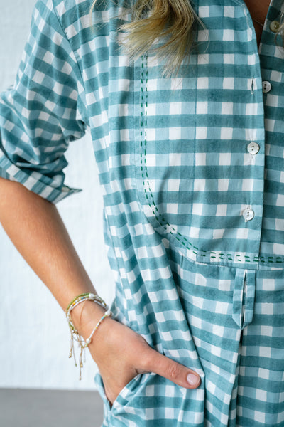 Harry Gingham Shirtdress - Midi