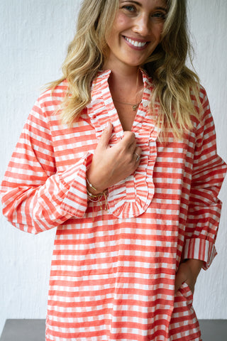 Harry Gingham Ruffle Dress