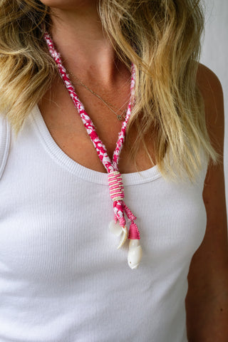Embellished Plait Charm Necklace