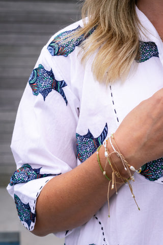 Multi Fish Shirtdress