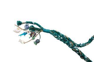 Embellished Plait Charm Necklace