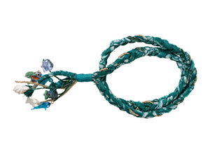 Embellished Plait Charm Necklace
