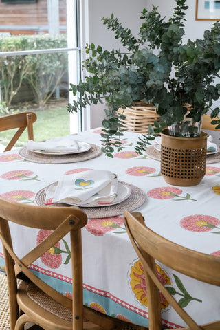Big Happy Poppy Tablecloth