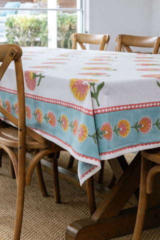 Big Happy Poppy Tablecloth